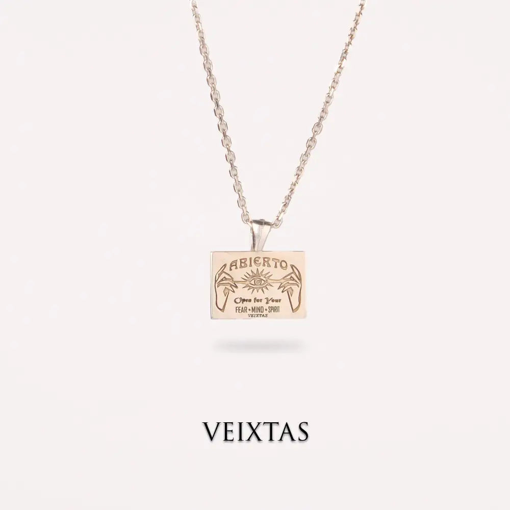 ABIERTO - GÜMÜŞ Elegant Handmade Sterling Silver Necklace by Veixtas Jewelry ABIERTO - VEİXTAS 50% off Custom made