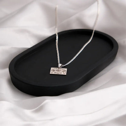 ABIERTO - GÜMÜŞ Elegant Handmade Sterling Silver Necklace by Veixtas Jewelry ABIERTO - VEİXTAS 50% off Custom made